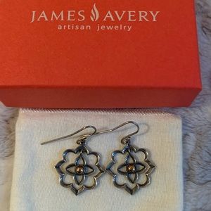 RARE & Retired James Avery Bella Rosa Ear Hooks